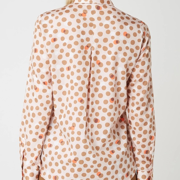 Eterna Polka Dot Cotton Blouse 36 - Picture 2 of 9